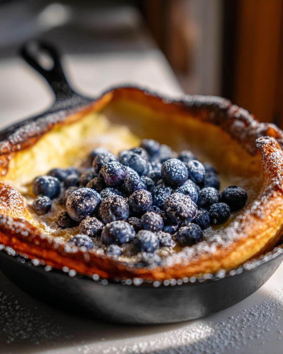 Blueberry Lemon Dutch Baby - detail 3