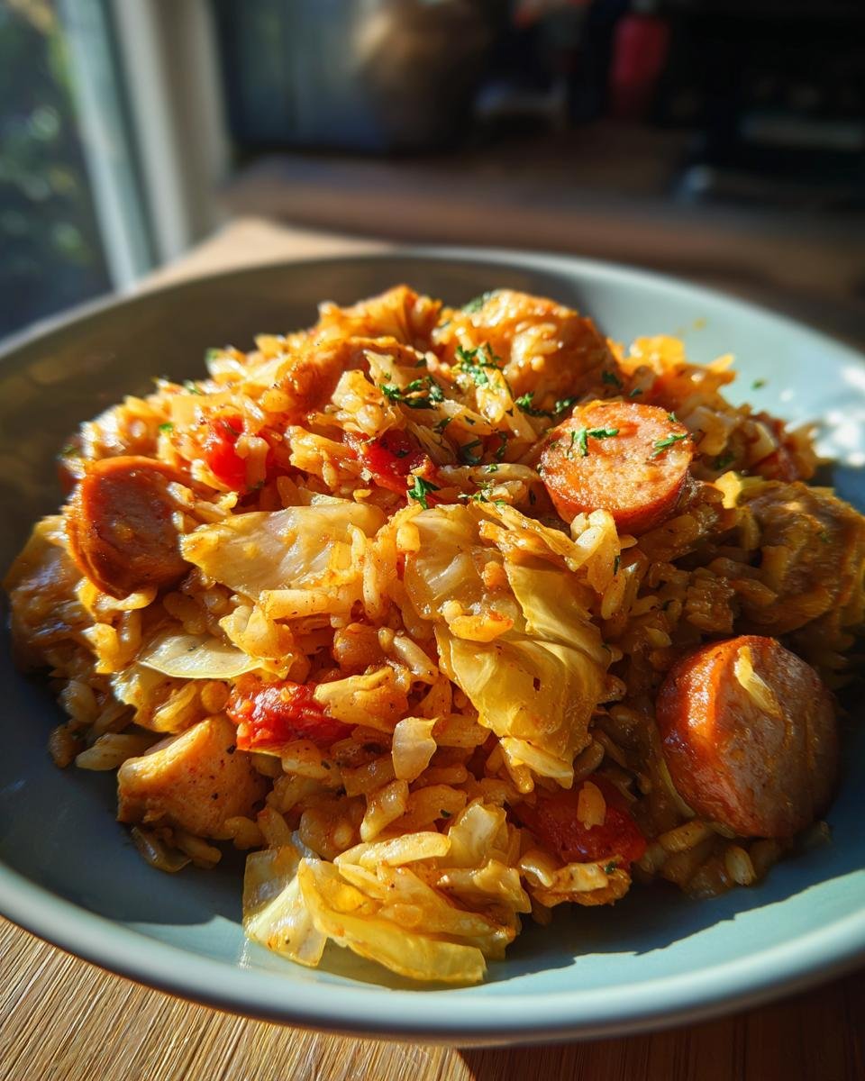 Cajun Cabbage Jambalaya - detail 1