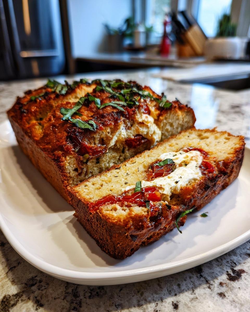 Caprese Quick Bread - detail 1