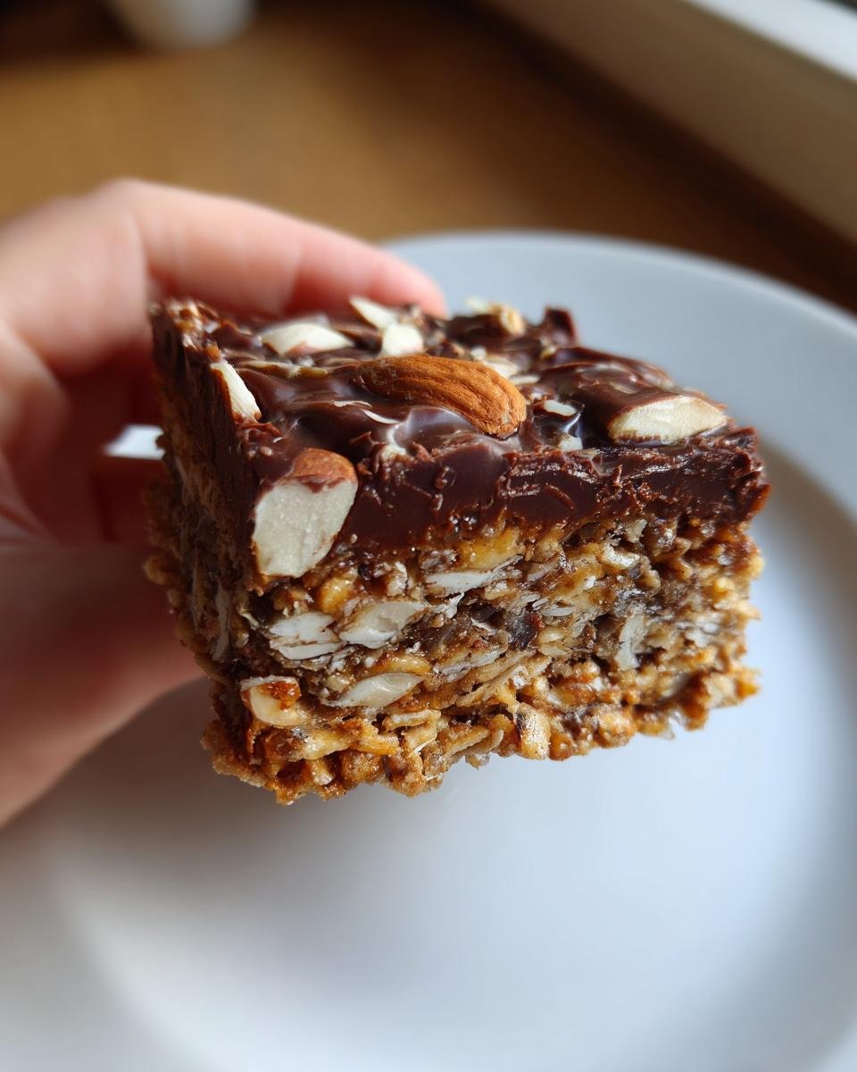 Chocolate Oatmeal Biscuit Turrón - detail 1