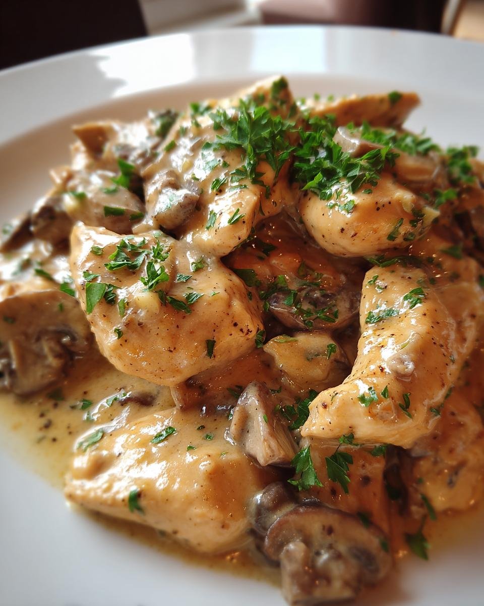 Creamy Chicken and Mushrooms - detail 1