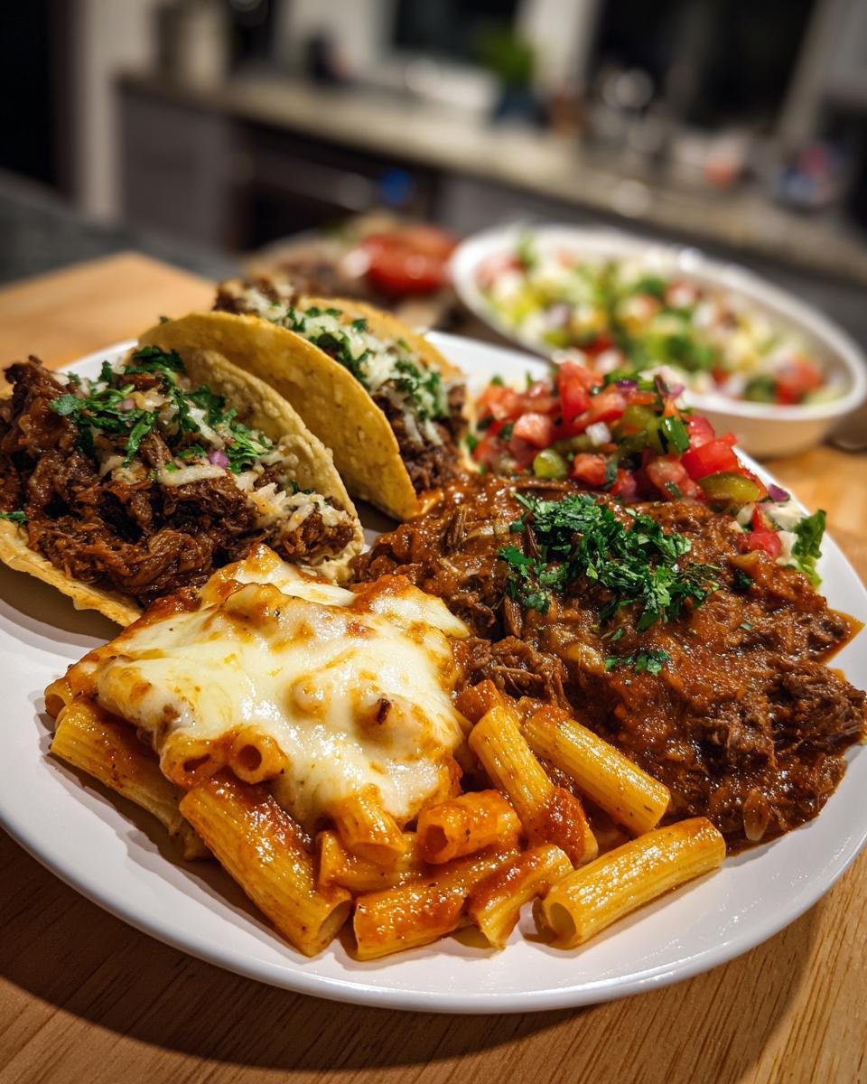 Crockpot Beef Delights: Ziti, Tacos, Meatloaf, and Stew - detail 1