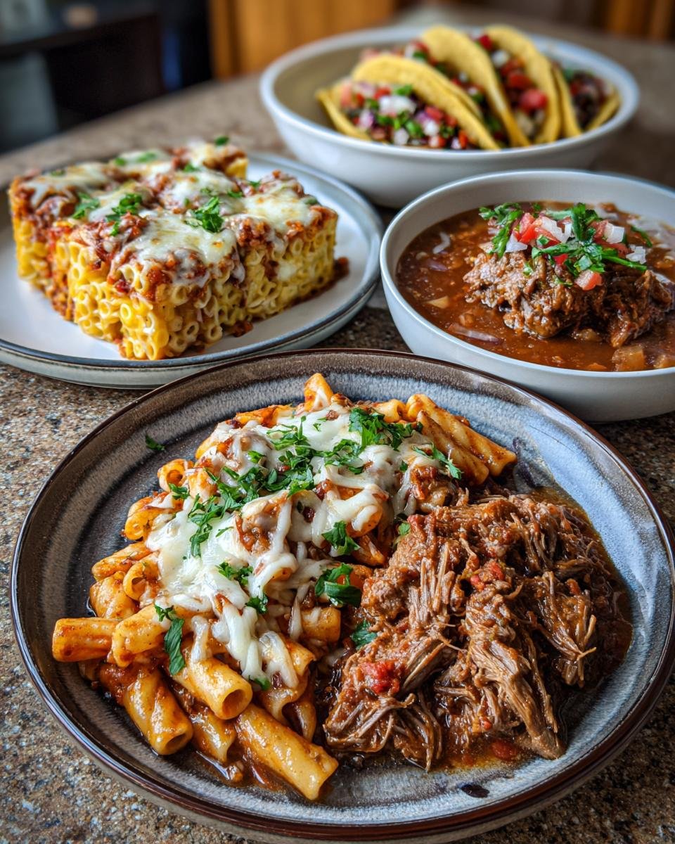Crockpot Beef Delights: Ziti, Tacos, Meatloaf, and Stew - detail 3