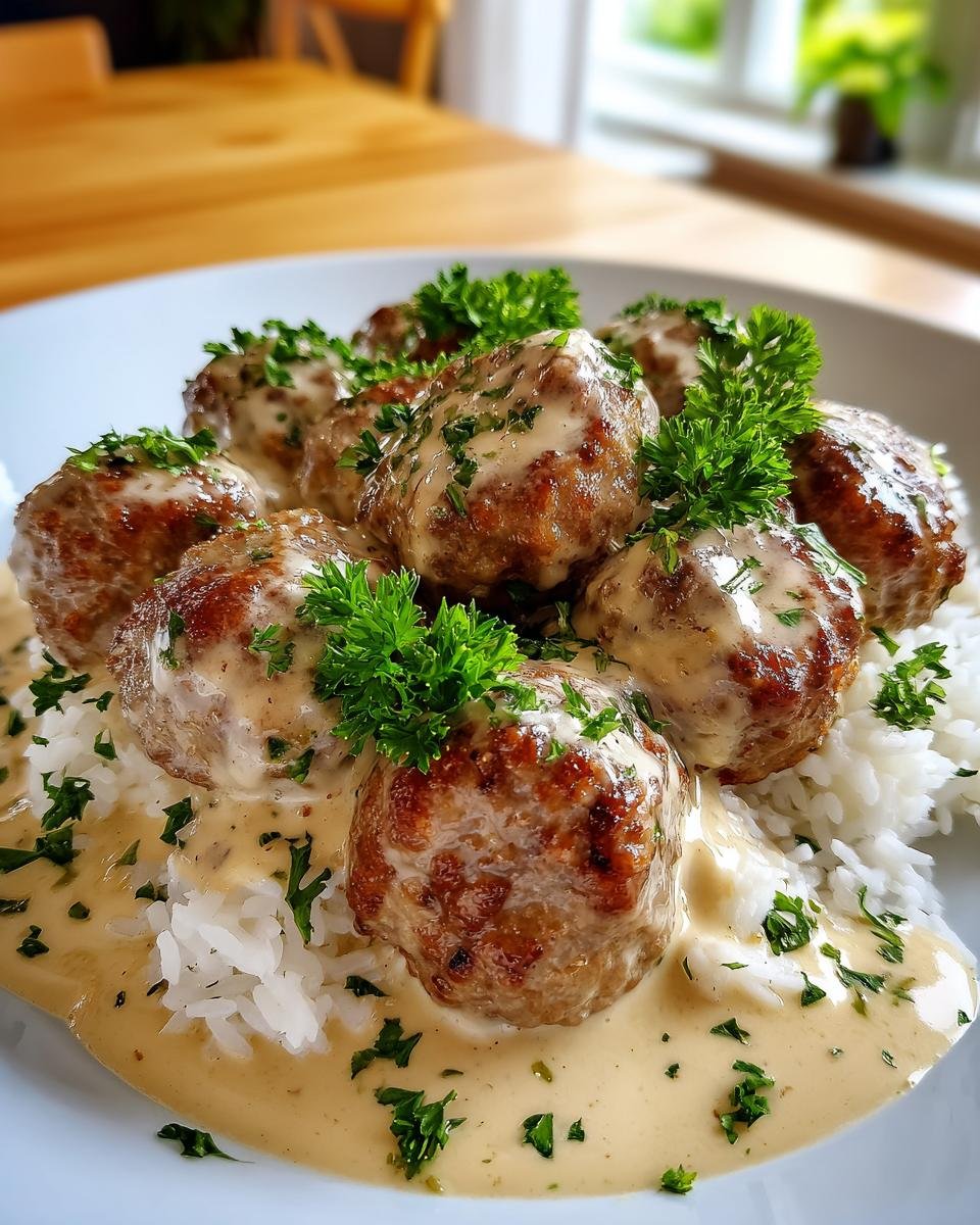 Easy Swedish Meatballs - detail 1