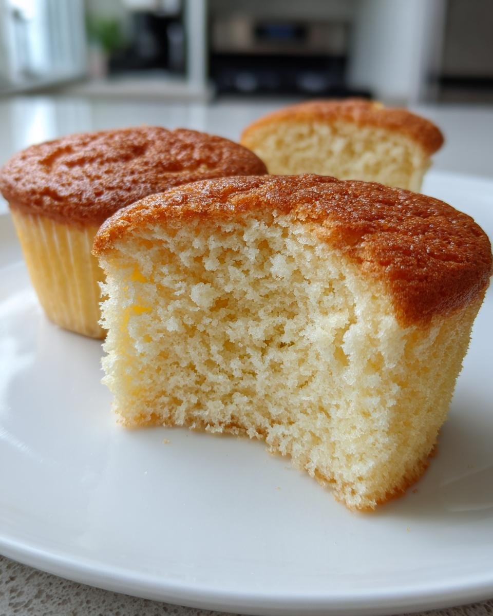 Fluffy Japanese Cotton Cheesecake Cupcakes - detail 2