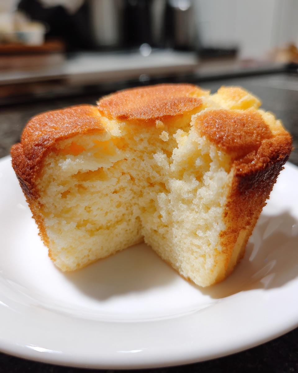 Fluffy Japanese Cotton Cheesecake Cupcakes - detail 3