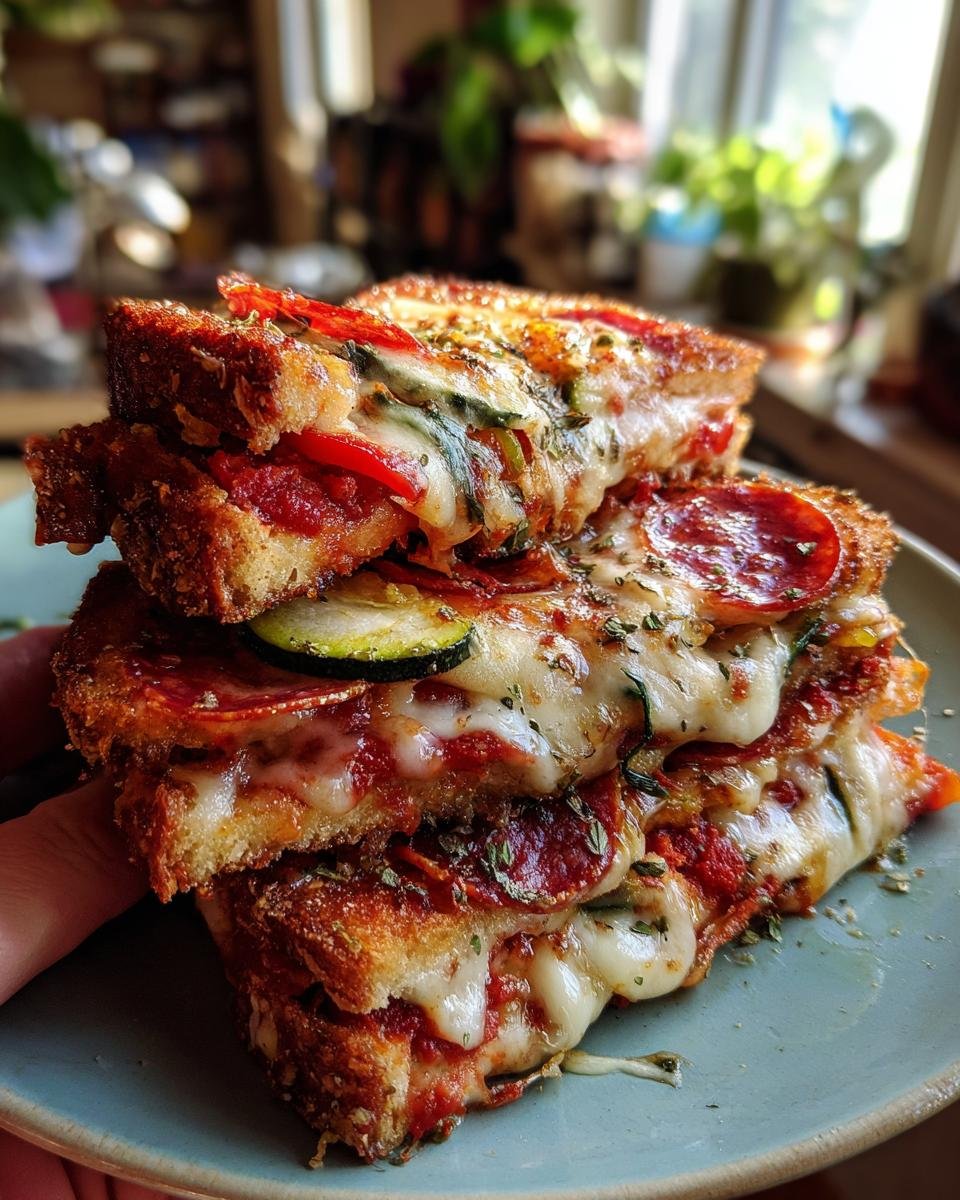 Pizza Grilled Cheese Sandwiches - detail 3