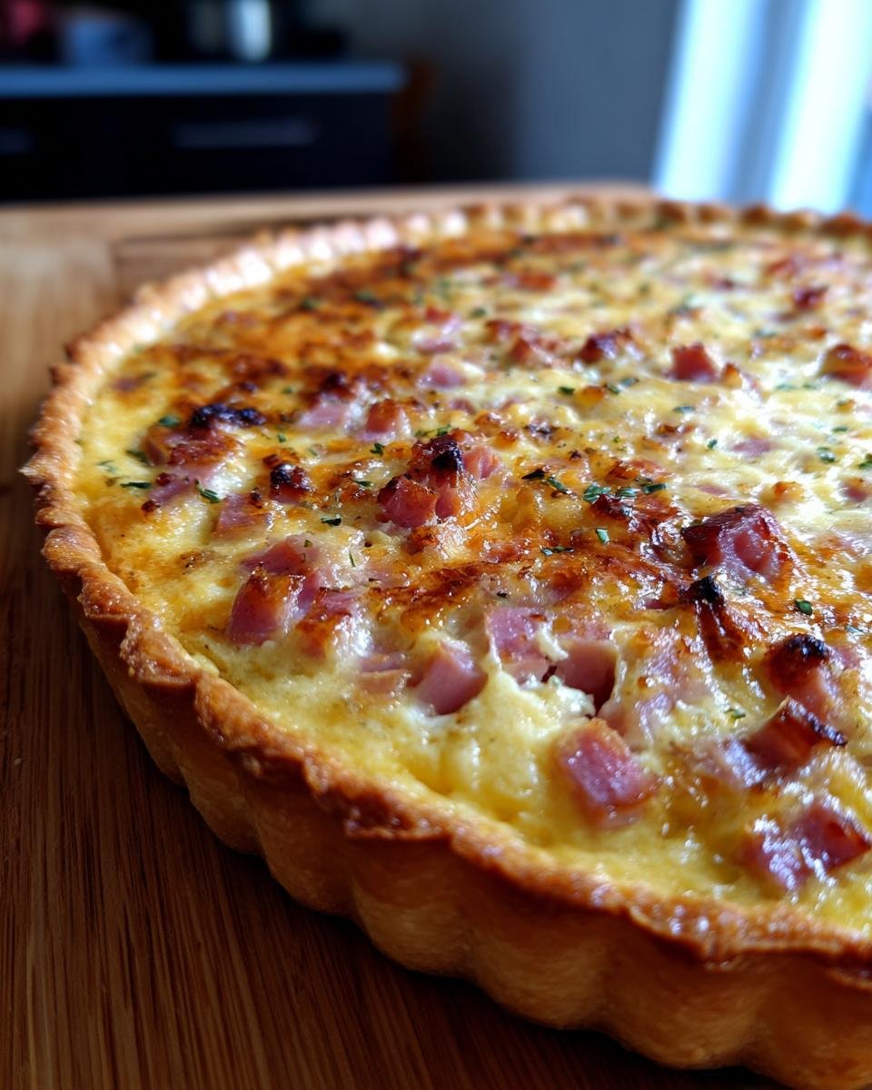 Quick Ham and Gruy&egrave;re Tart - detail 3