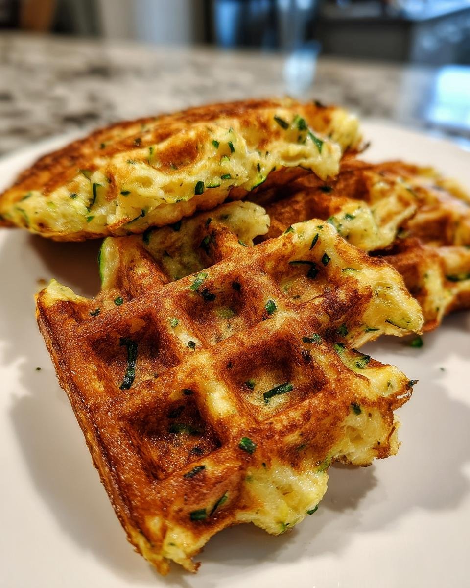 Savory Zucchini Waffles - detail 3