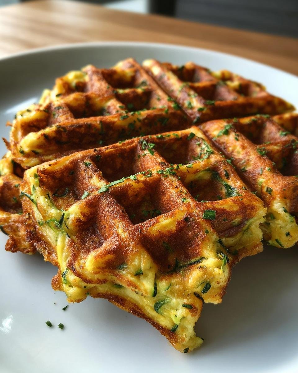 Savory Zucchini Waffles - detail 4