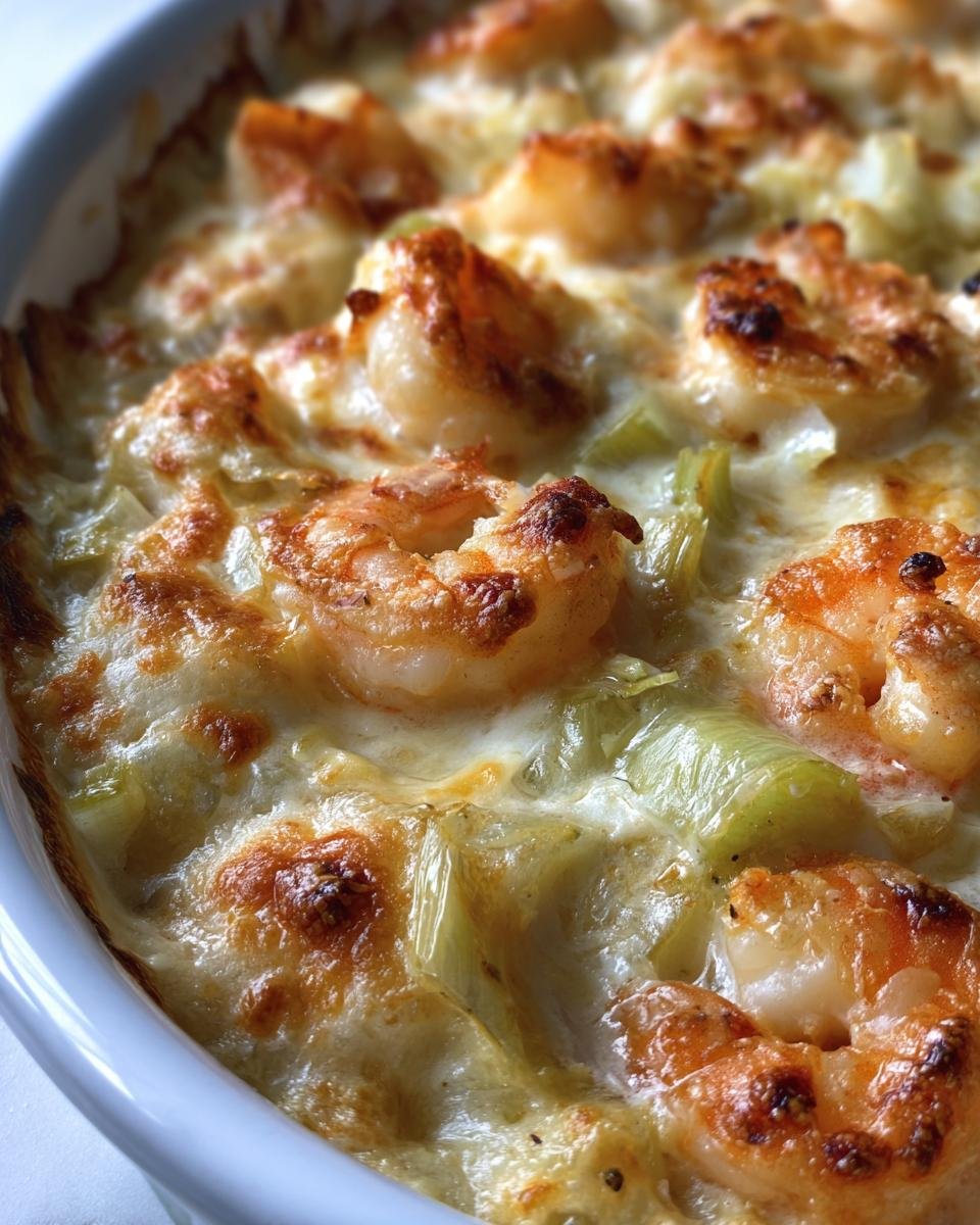 Shrimp and Leek Casserole with Creamy Sauce - detail 2