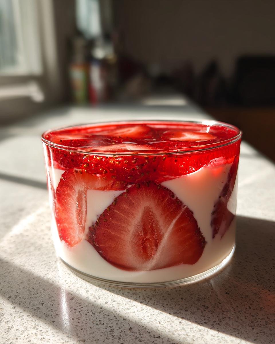 Strawberry Three Milks Gelatin - detail 1