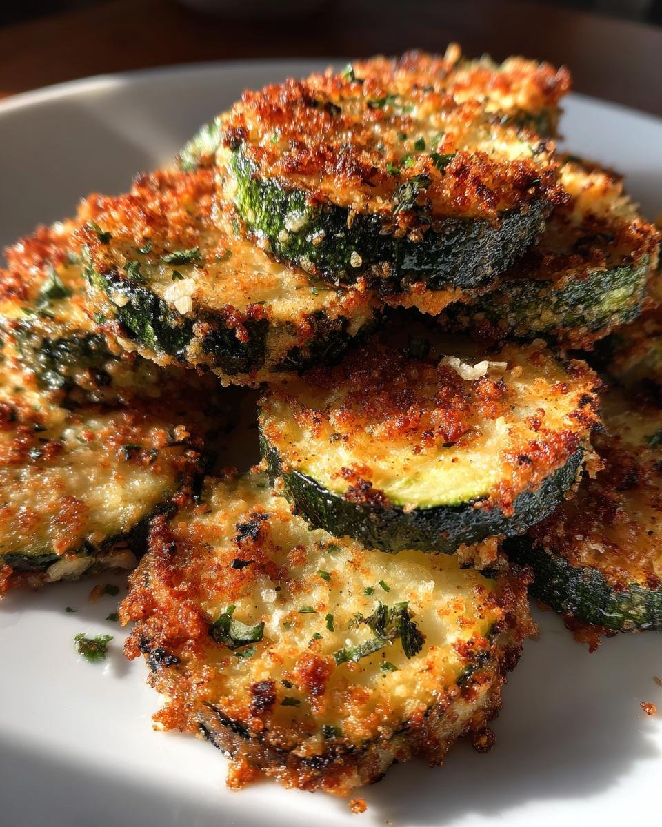 Baked Parmesan Zucchini Rounds - detail 3
