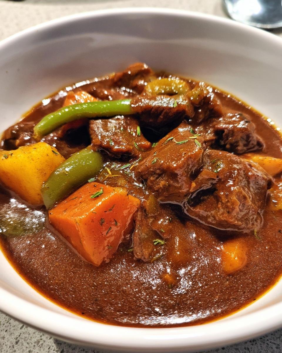 Beef Stew in Dark Beer Sauce - detail 1