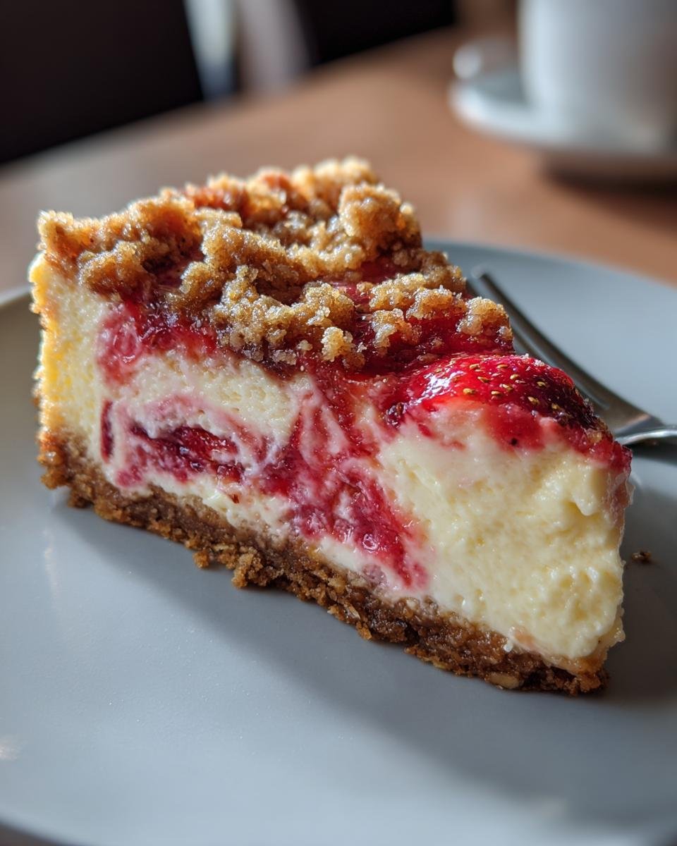 Berrylicious Strawberry Crunch Cheesecake - detail 1