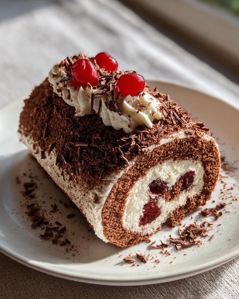 Black Forest Roll Cake - detail 1