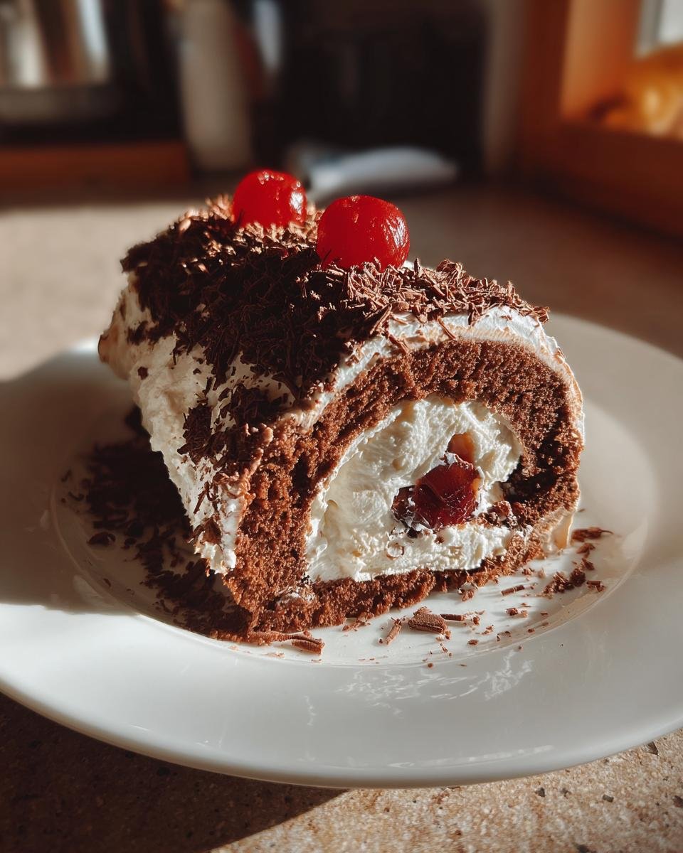 Black Forest Roll Cake - detail 2