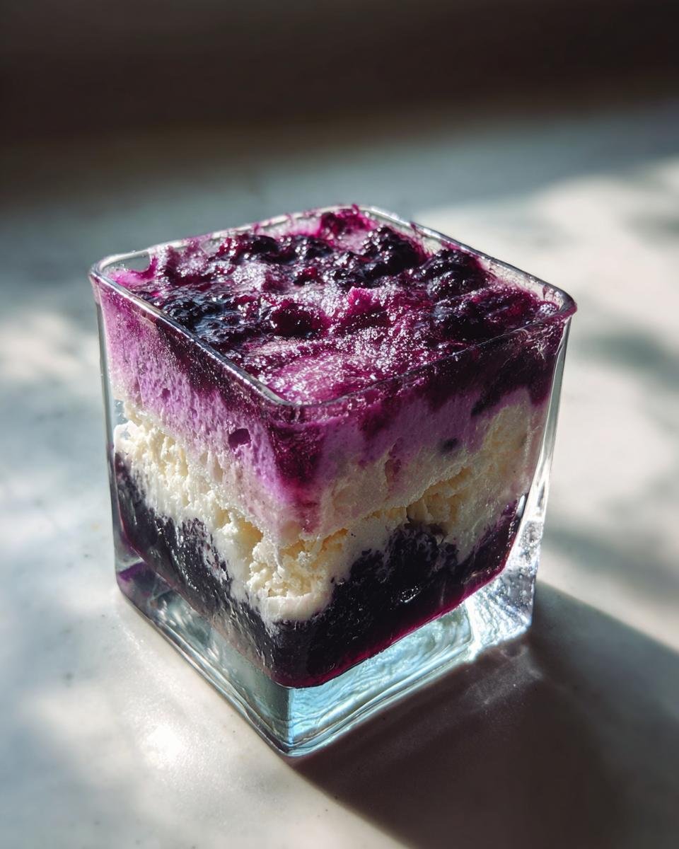 Blackberry Gelatin with Cream Cheese - detail 3