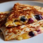 Blueberry Breakfast Quesadilla
