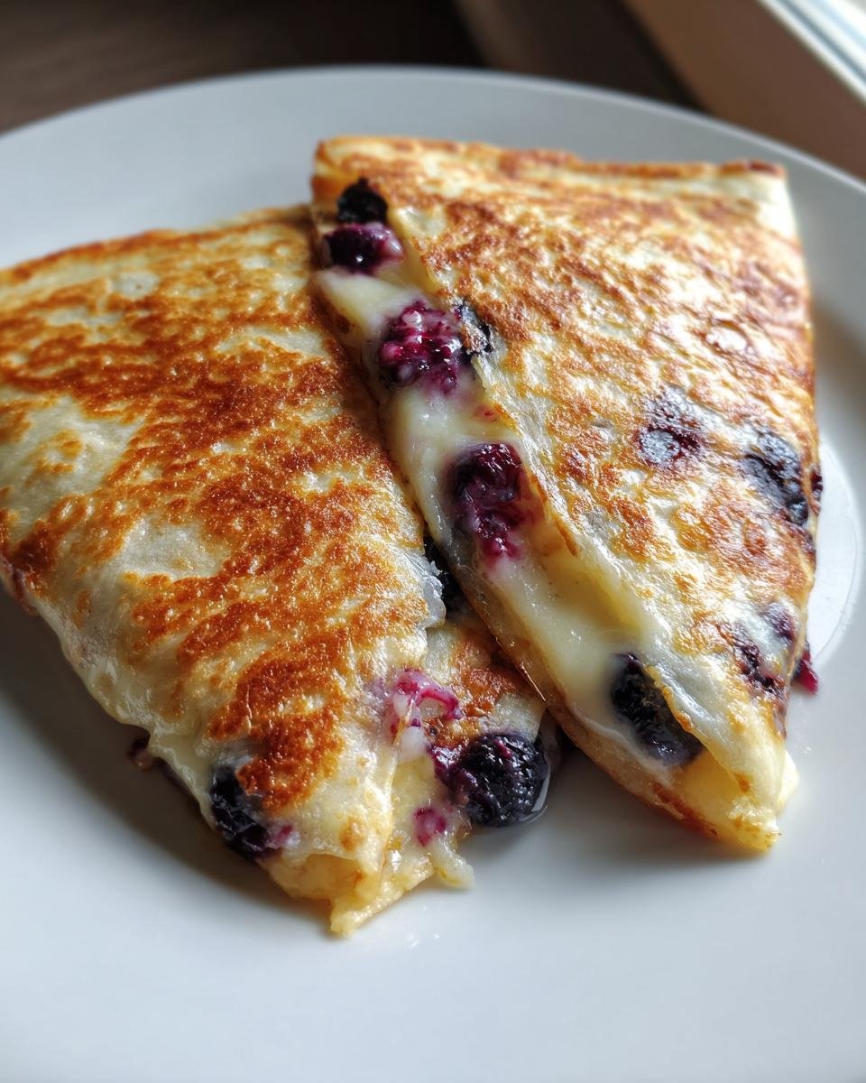 Blueberry Breakfast Quesadilla - detail 2