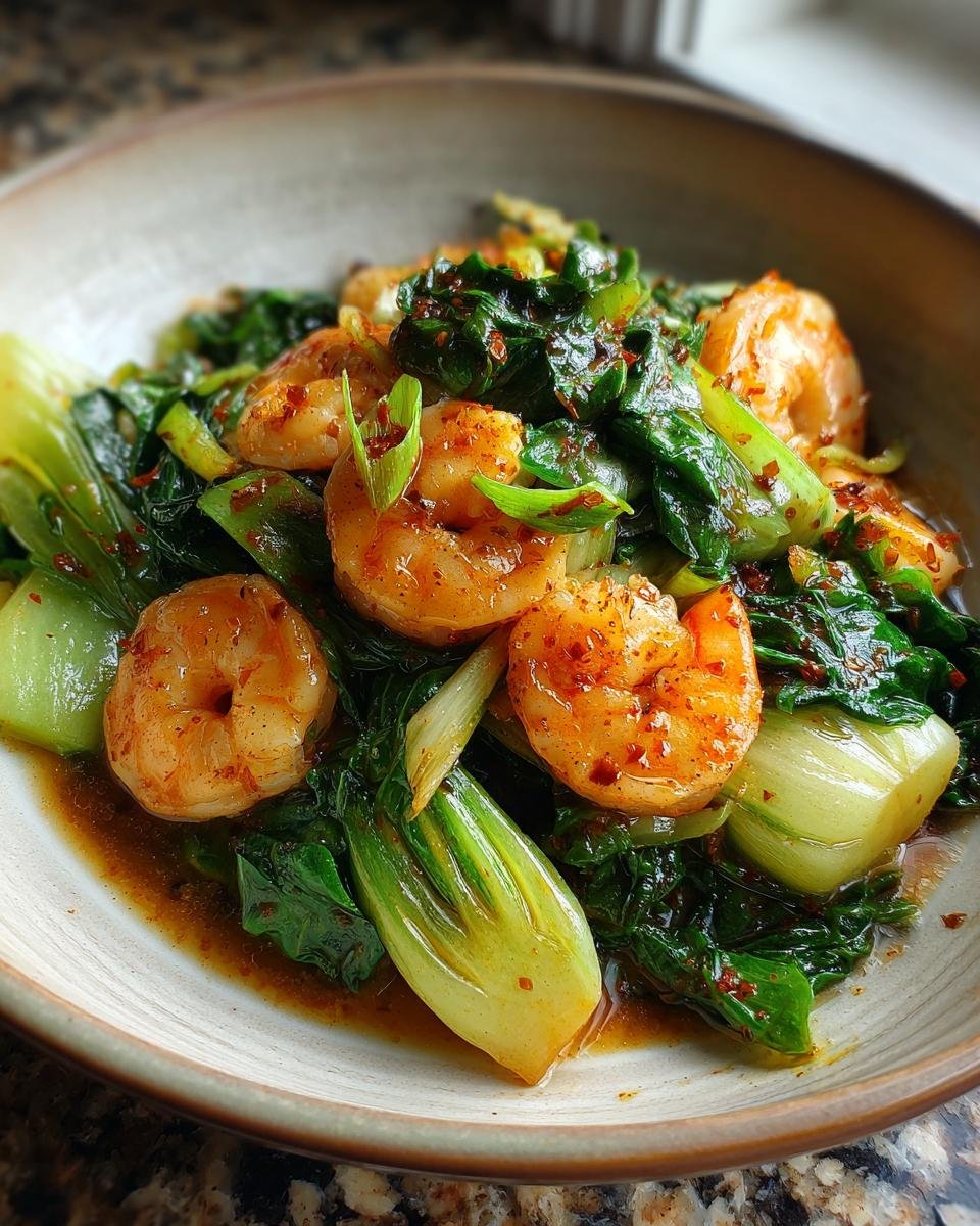 Bok Choy and Shrimp Stir-Fry - detail 3