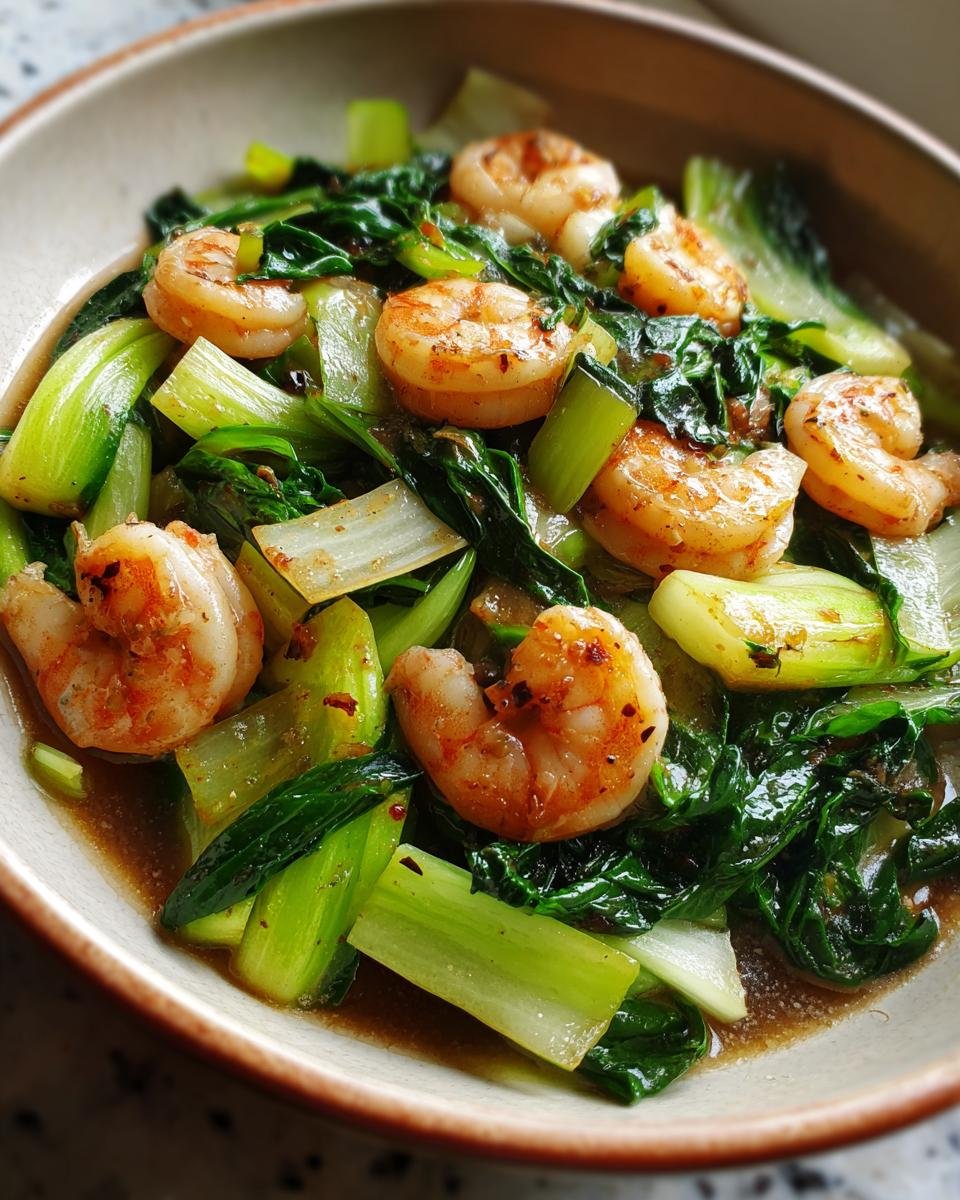 Bok Choy and Shrimp Stir-Fry - detail 4