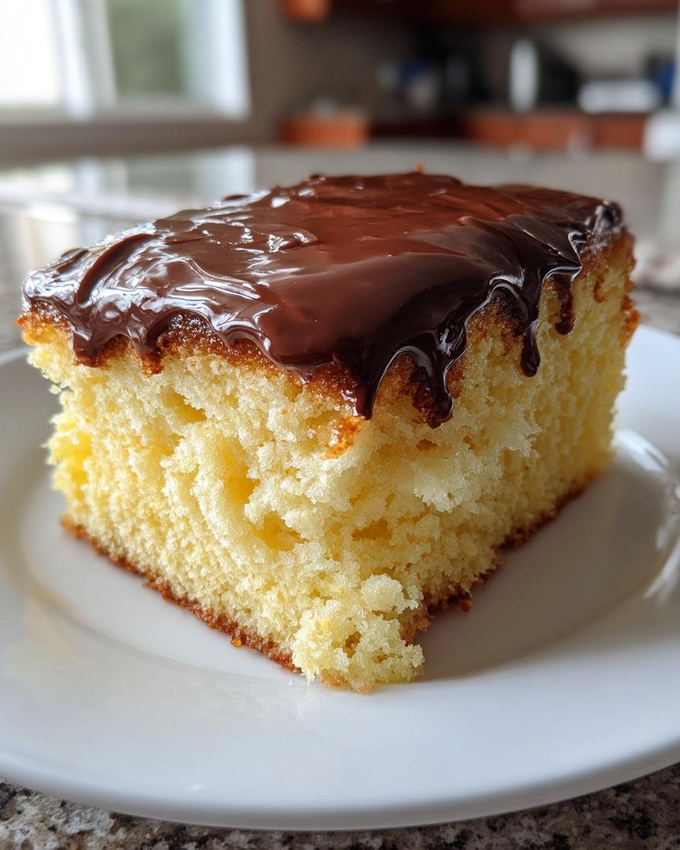 Boston Cream Poke Cake - detail 4