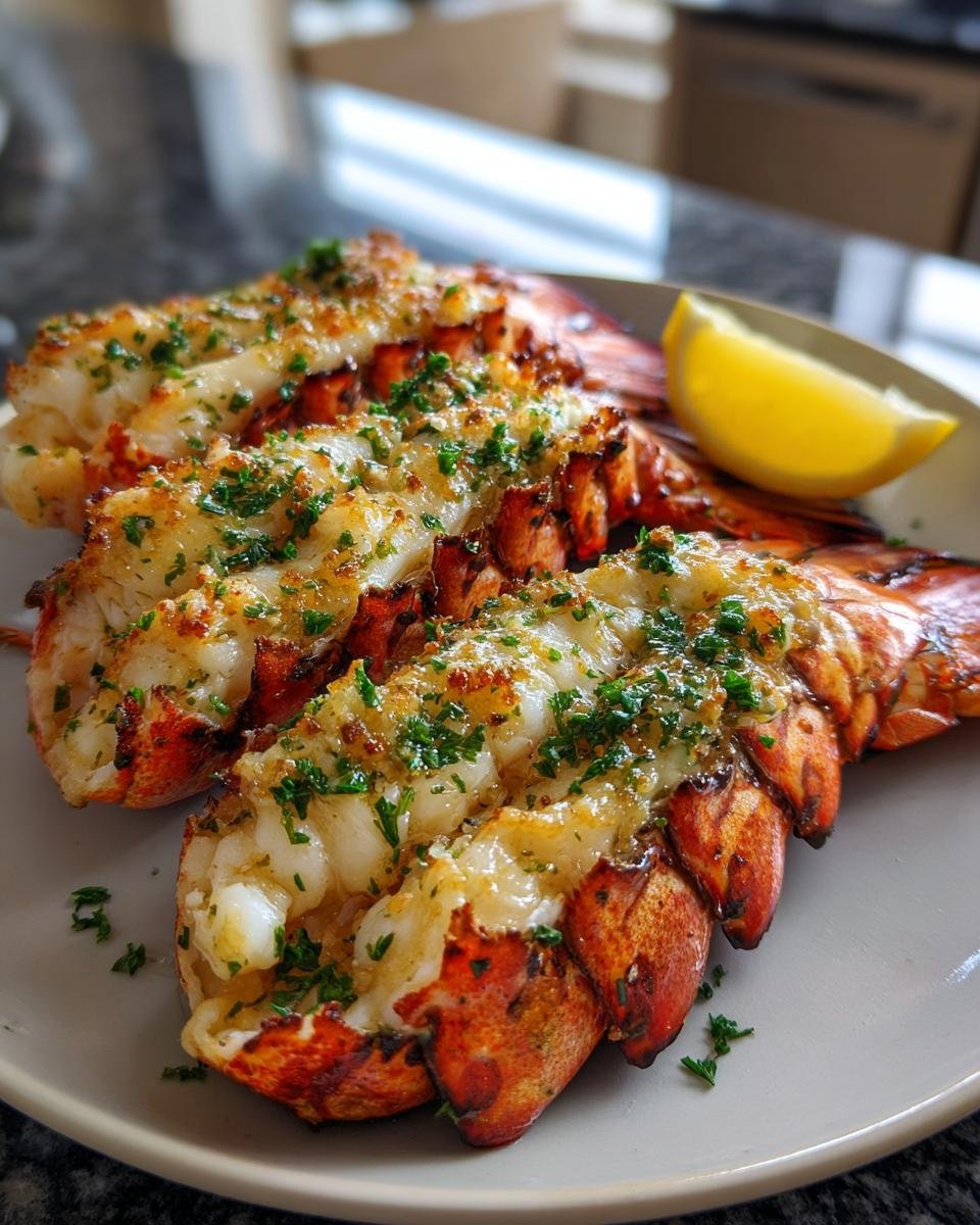 Broiled Garlic Butter Lobster Tails - detail 1