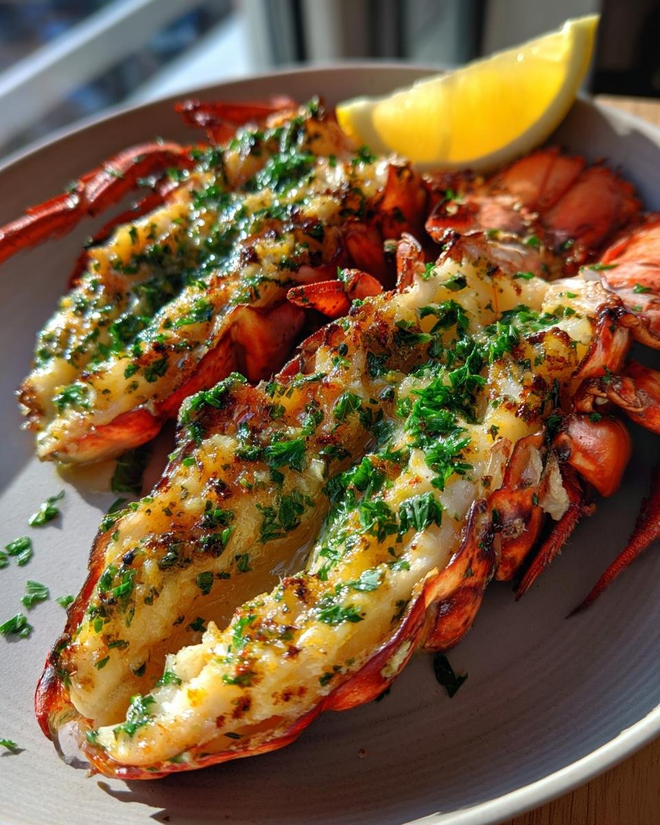 Broiled Garlic Butter Lobster Tails - detail 2