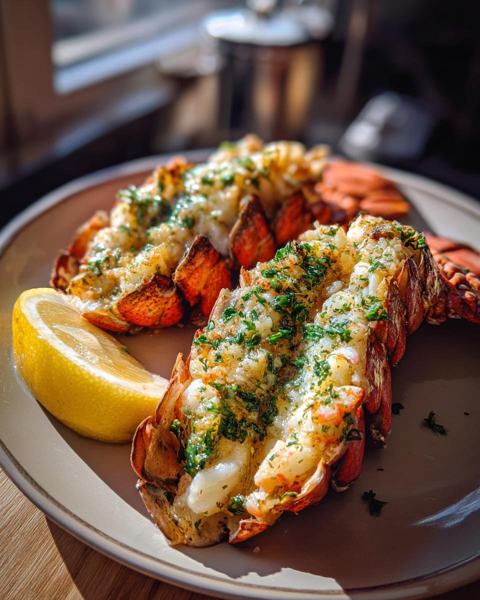 Broiled Garlic Butter Lobster Tails - detail 3