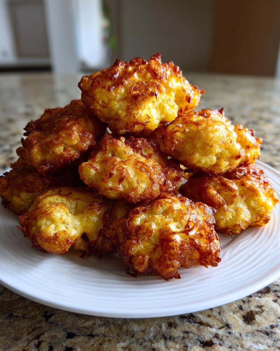 Cauliflower Cheese Fritters - detail 1