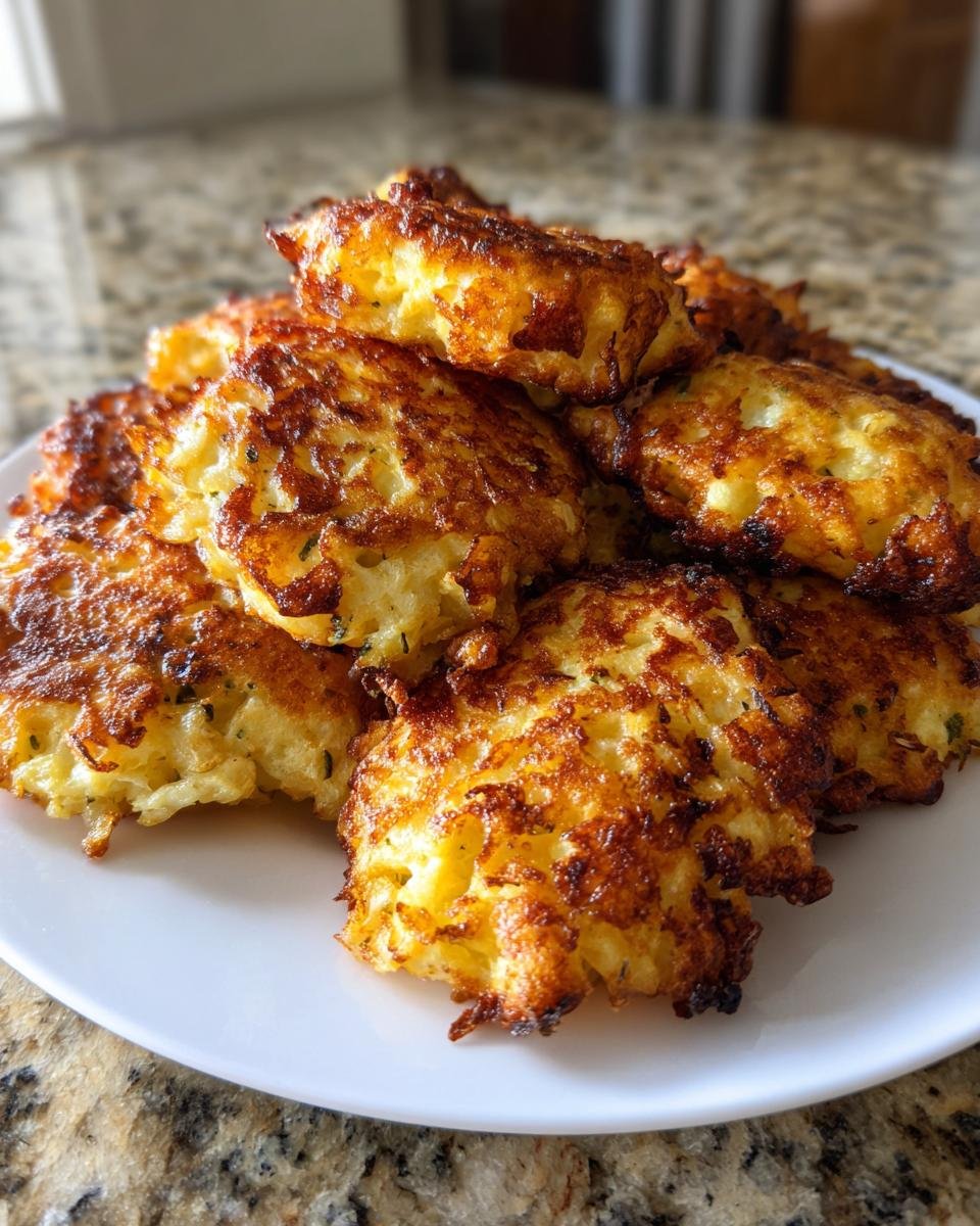 Cauliflower Cheese Fritters - detail 2