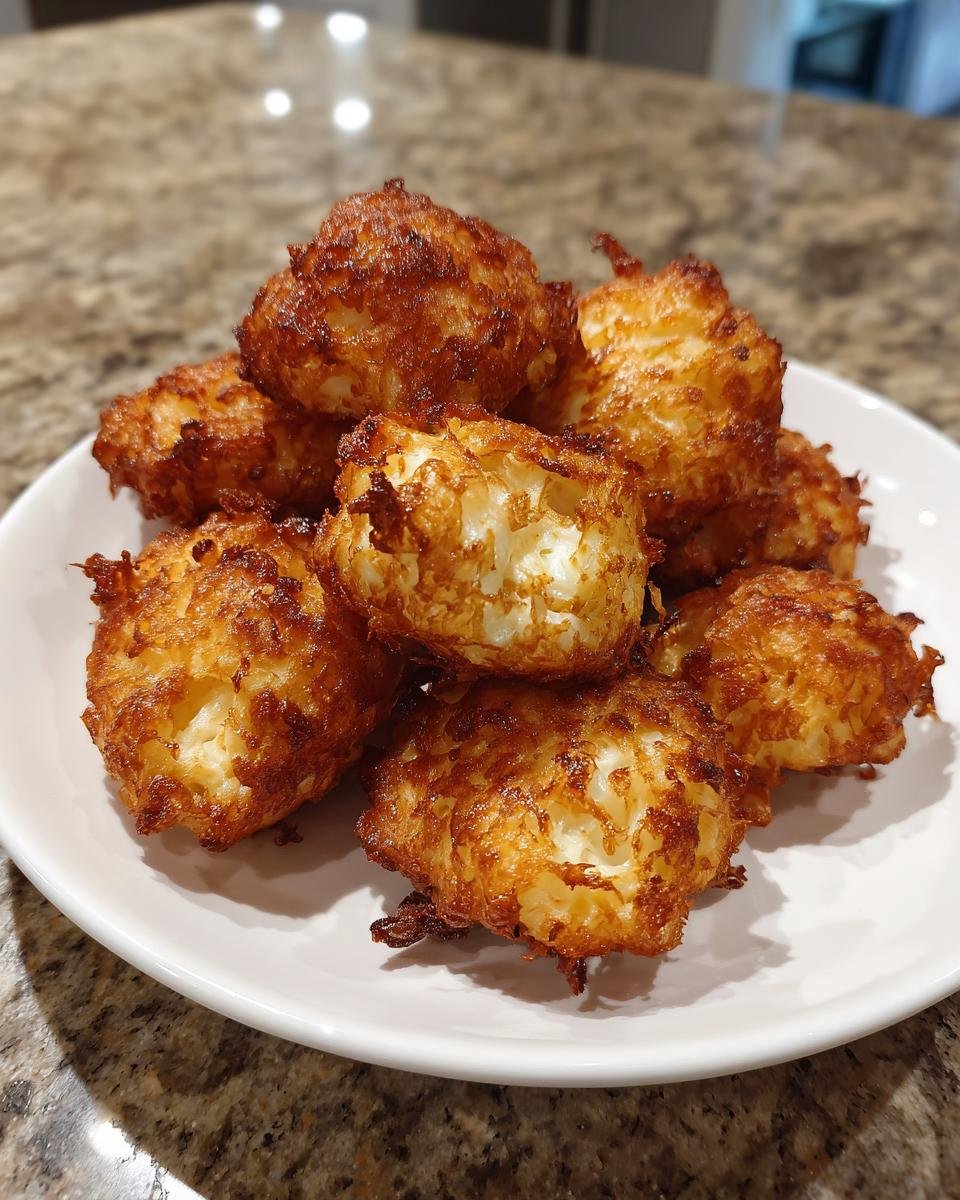 Cauliflower Cheese Fritters - detail 3