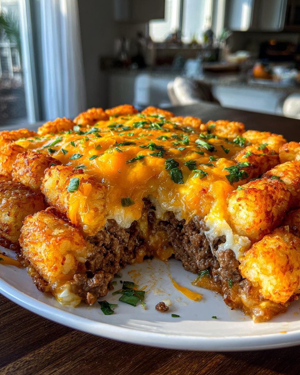 Cheesy Beef Tater Tot Casserole - detail 1