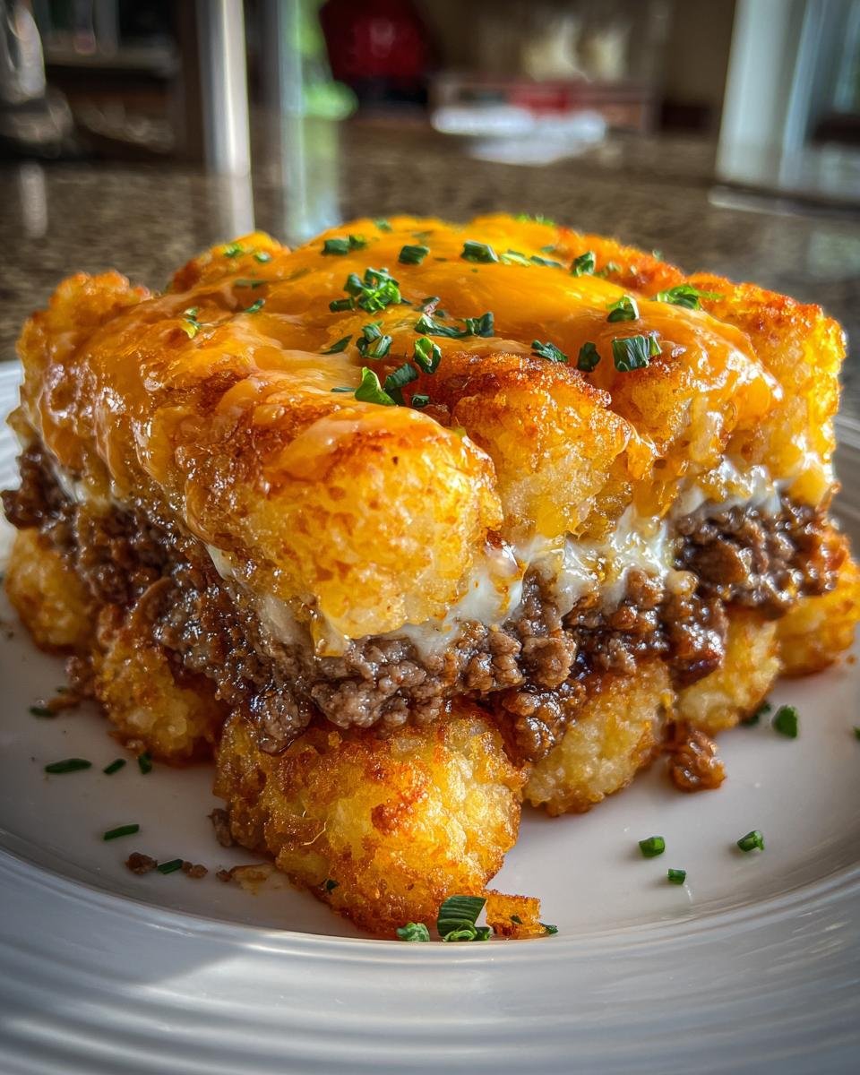 Cheesy Beef Tater Tot Casserole - detail 3