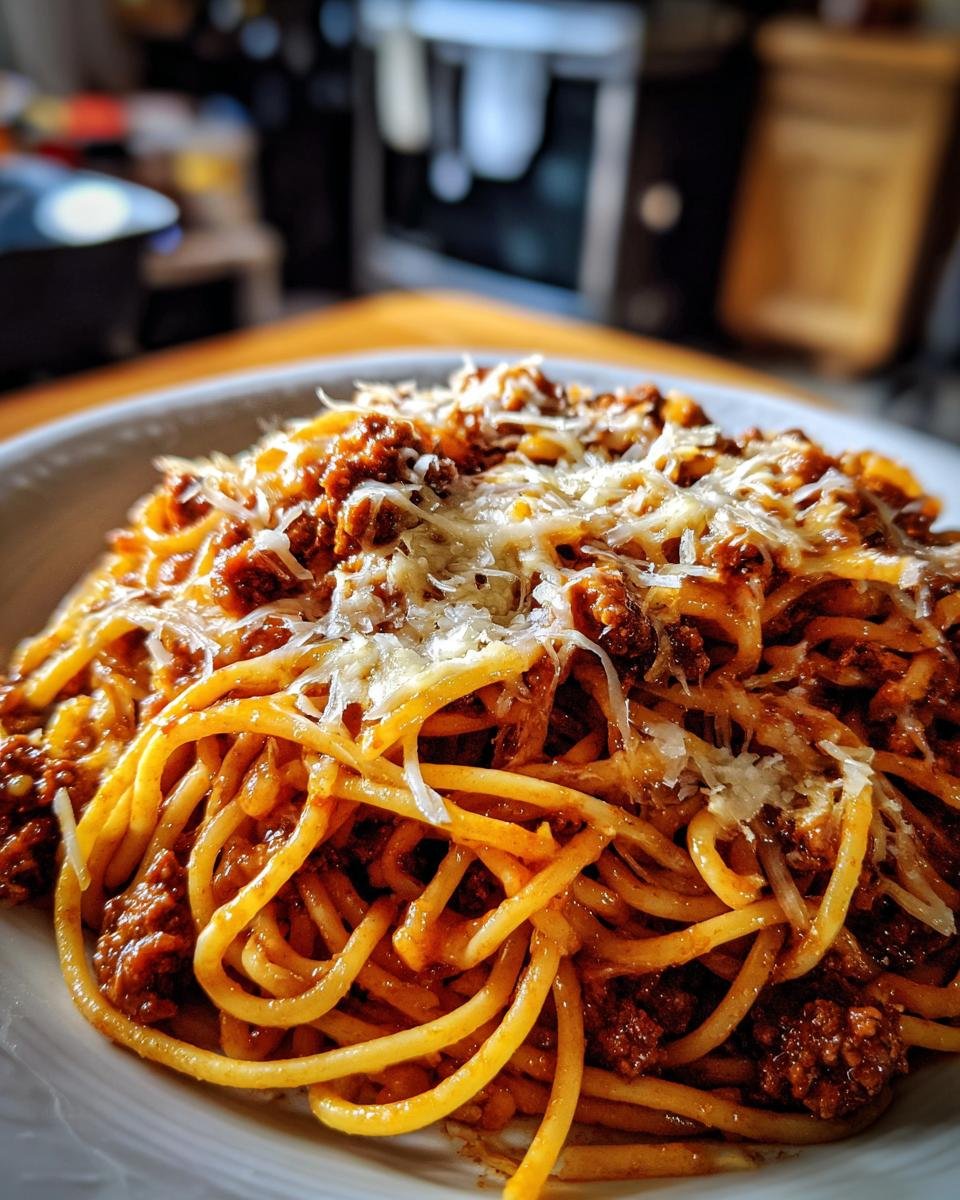 Cheesy Cajun Beef Spaghetti - detail 3