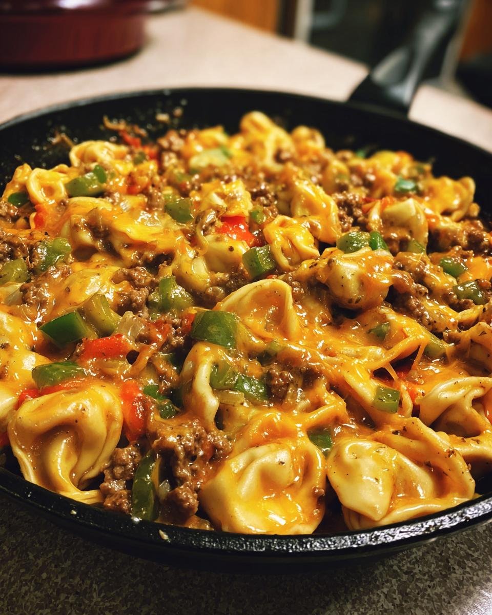 Cheesy Philly Steak Tortellini Skillet - detail 2