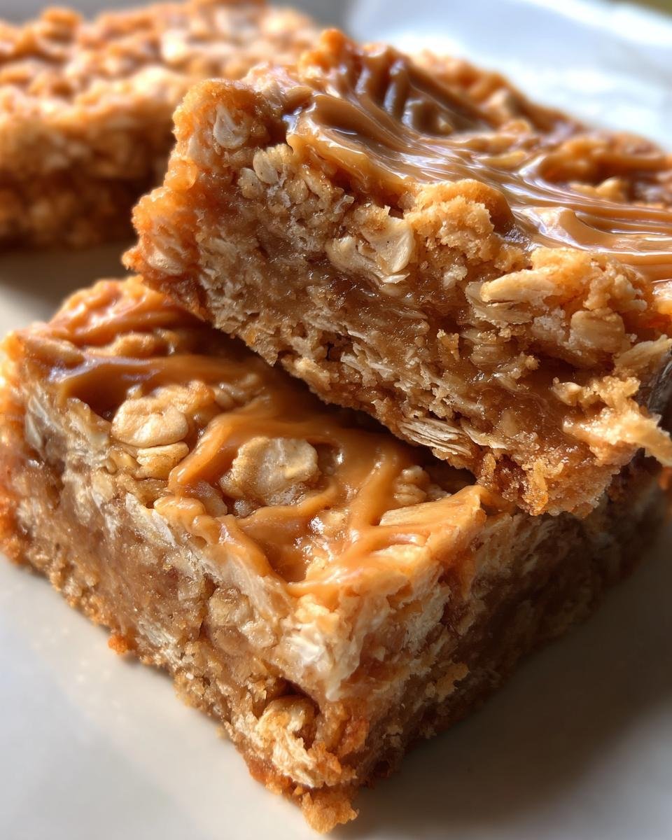 Chewy Peanut Butter Oatmeal Bars - detail 2