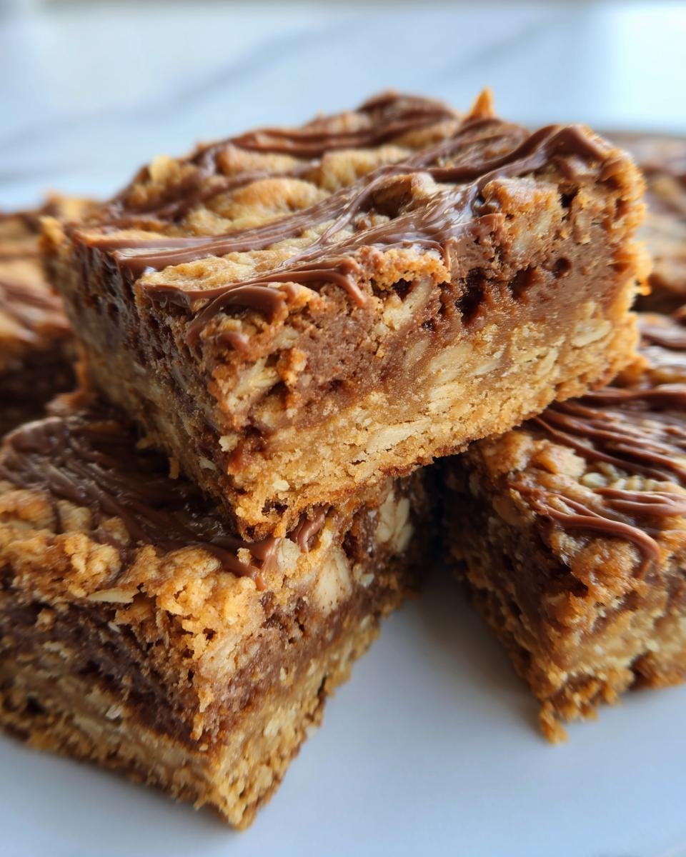 Chewy Peanut Butter Oatmeal Bars - detail 3