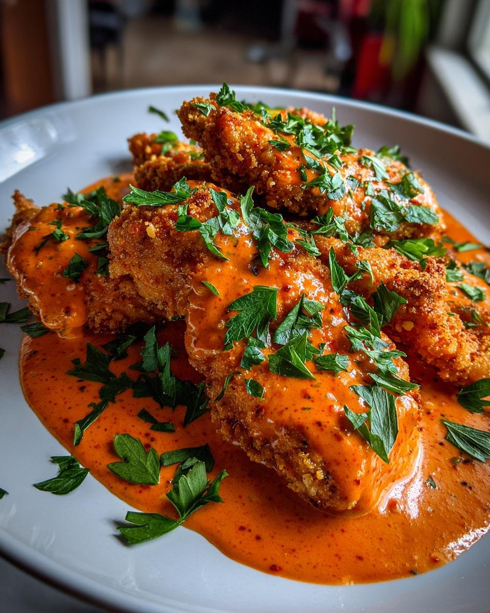 Chicken Strips with Creamy Chorizo Sauce - detail 2