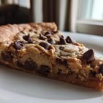 Chocolate Chip Cookie Pizza with Peanut Butter