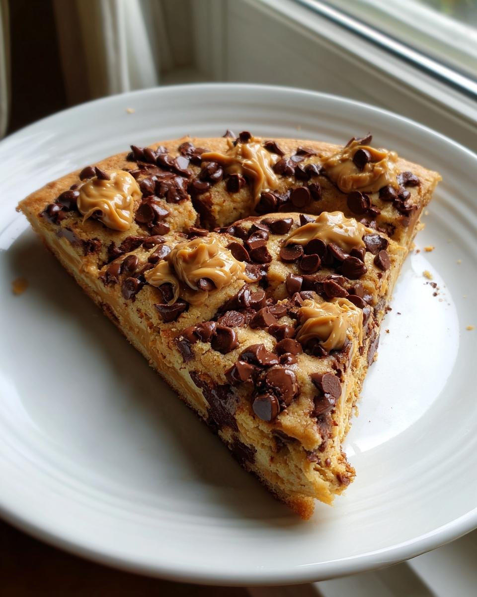 Chocolate Chip Cookie Pizza with Peanut Butter - detail 2