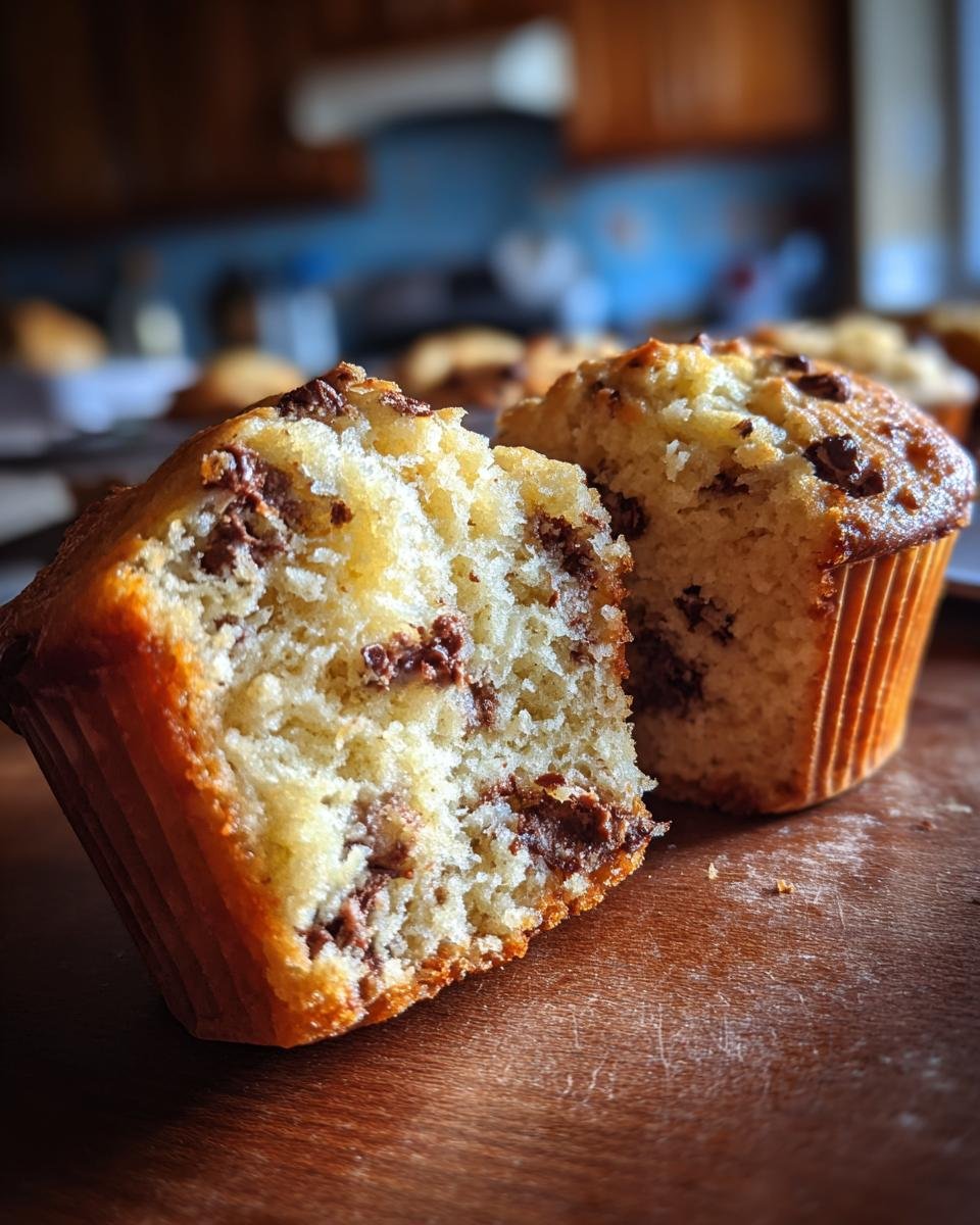 Chocolate Chip Cream Muffins - detail 2