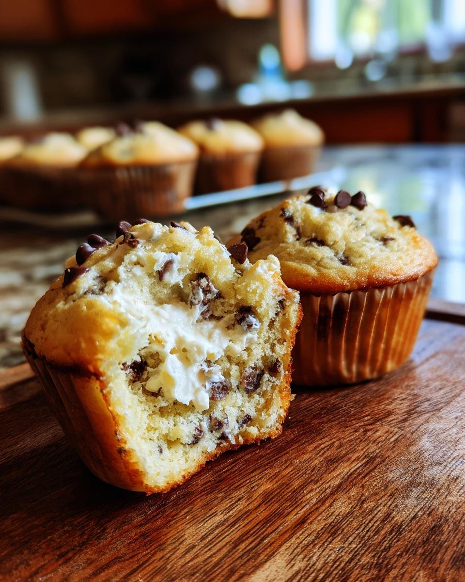 Chocolate Chip Cream Muffins - detail 3