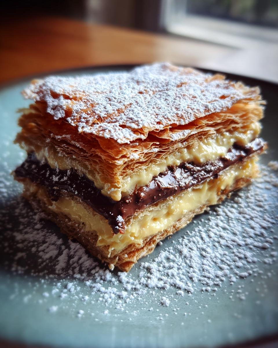 Chocolate and Dulce de Leche Millefeuille - detail 1