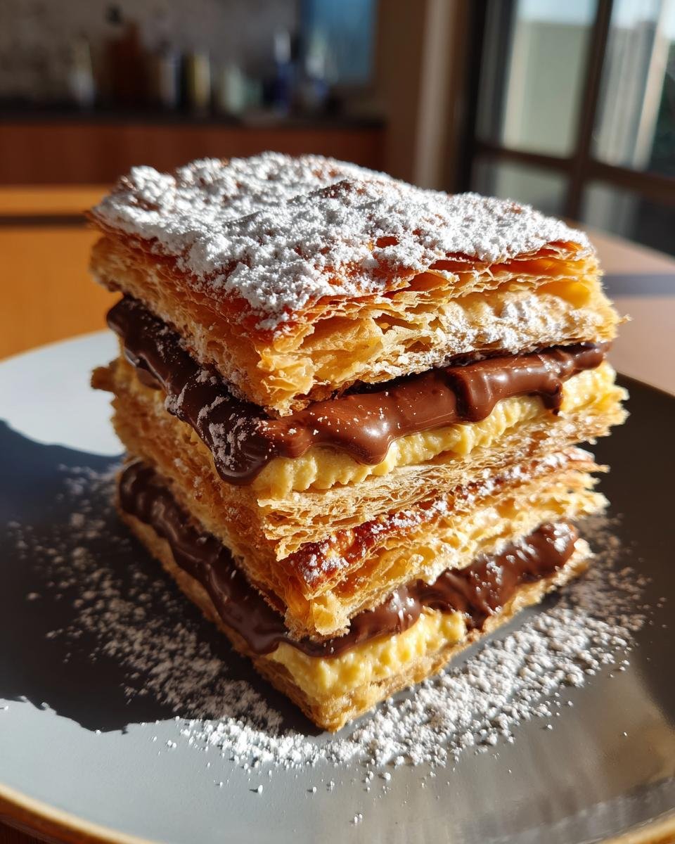 Chocolate and Dulce de Leche Millefeuille - detail 2