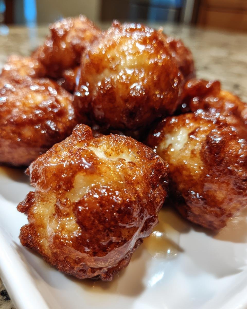 Cinnamon Glazed Apple Fritter Bites - detail 1