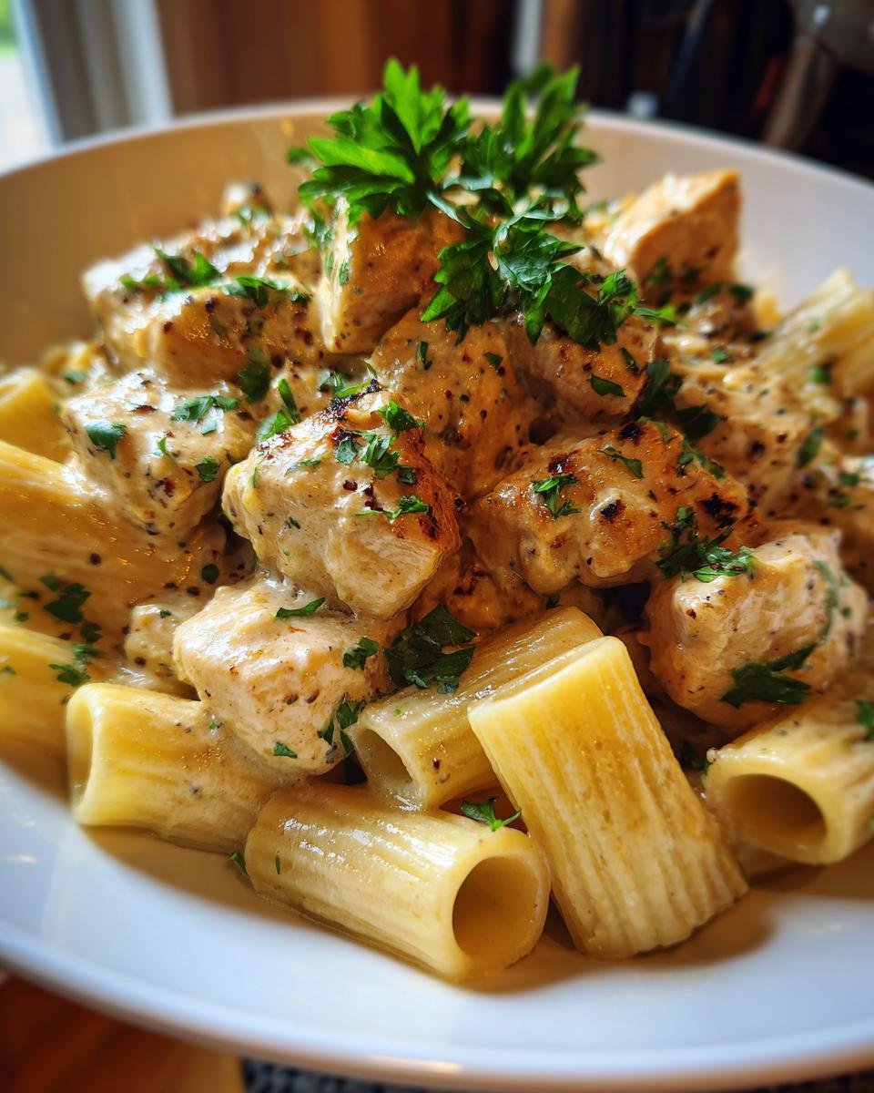Creamy Cajun Chicken Bites with Garlic Rigatoni - detail 3