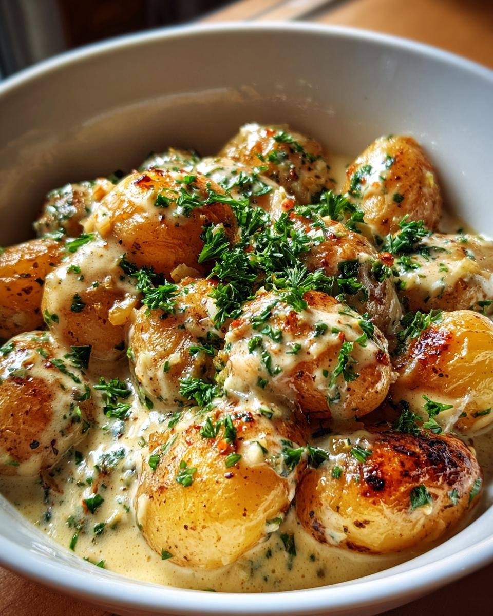 Creamy Garlic Baby Potatoes - detail 3