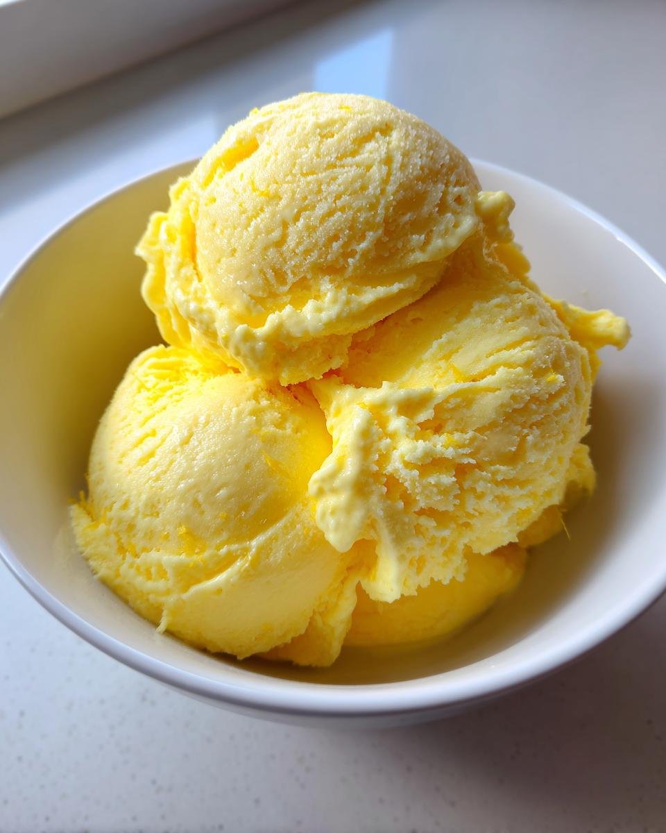 Creamy Keto Lemon Curd Ice Cream - detail 4